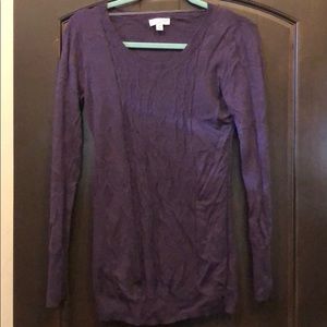 Long sleeve maternity sweater